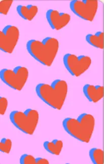 A Yoto card in the heart pattern
